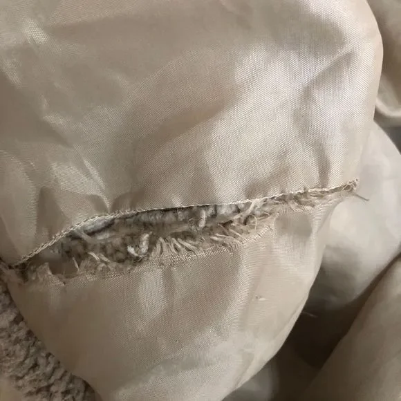 Harris Wallace Oatmeal Teddy Bear Zip Jacket S - Picture 7 of 8